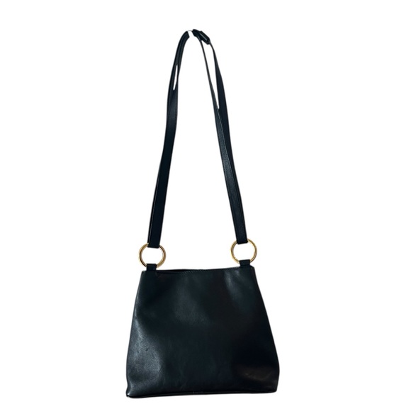 Paloma Picasso Black Convertible Shoulder/Crossbody Bag with Goldtone Details - Picture 4 of 9
